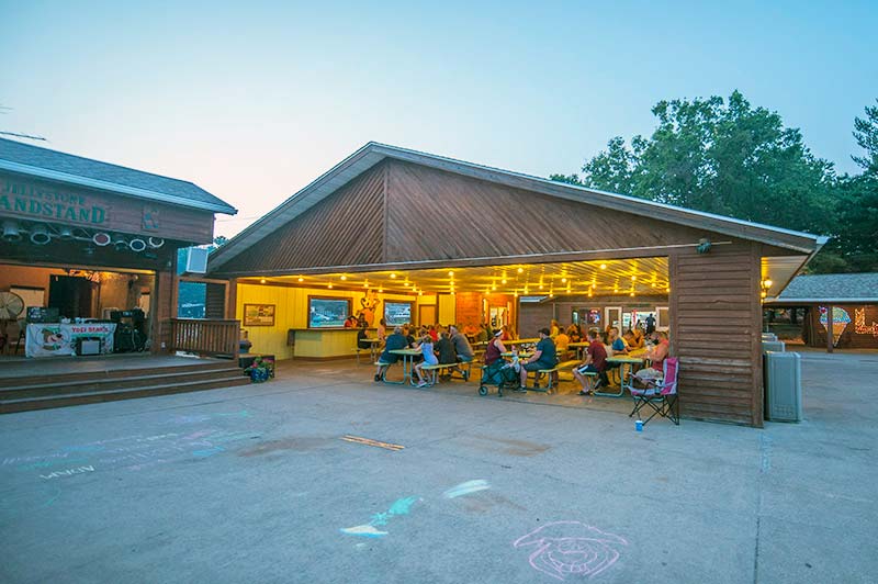 stage area jellystone park