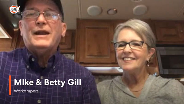 Workampers Mike and Betty Gill