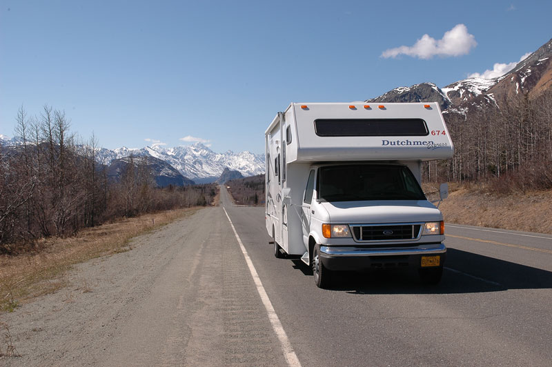 class c motorhome on road