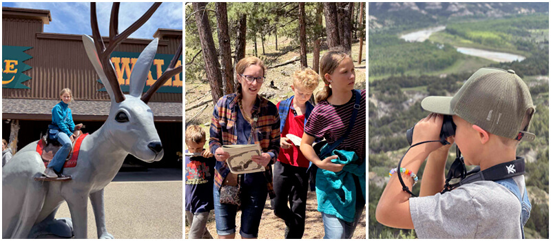 syfrett rving with kids collage