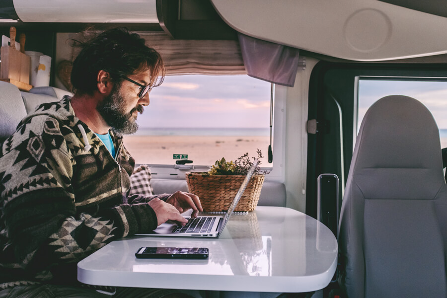 working in an rv