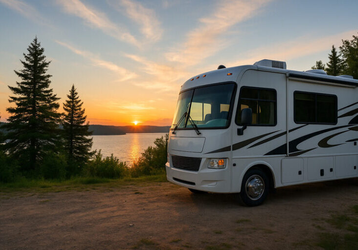 class a motorhome michigan lake