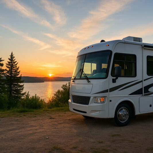 class a motorhome michigan lake