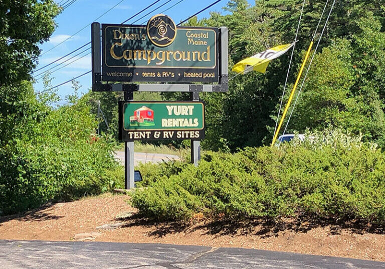 Dixon's Campground Sign