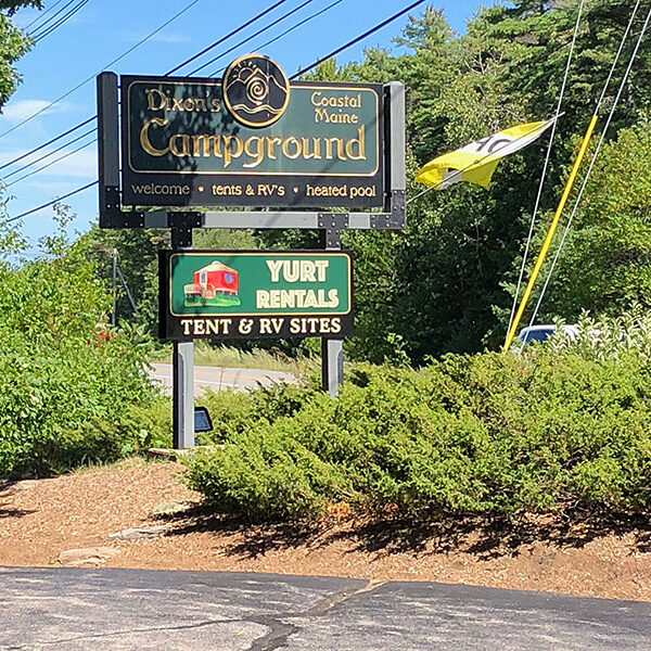Dixon's Campground Sign