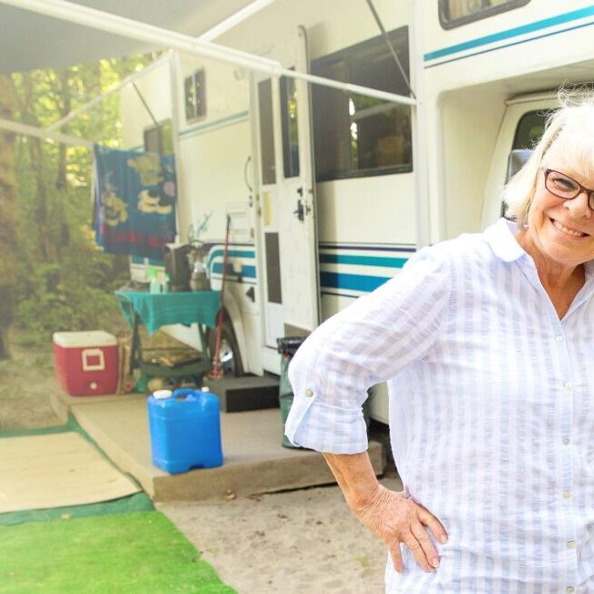 Woman With RV