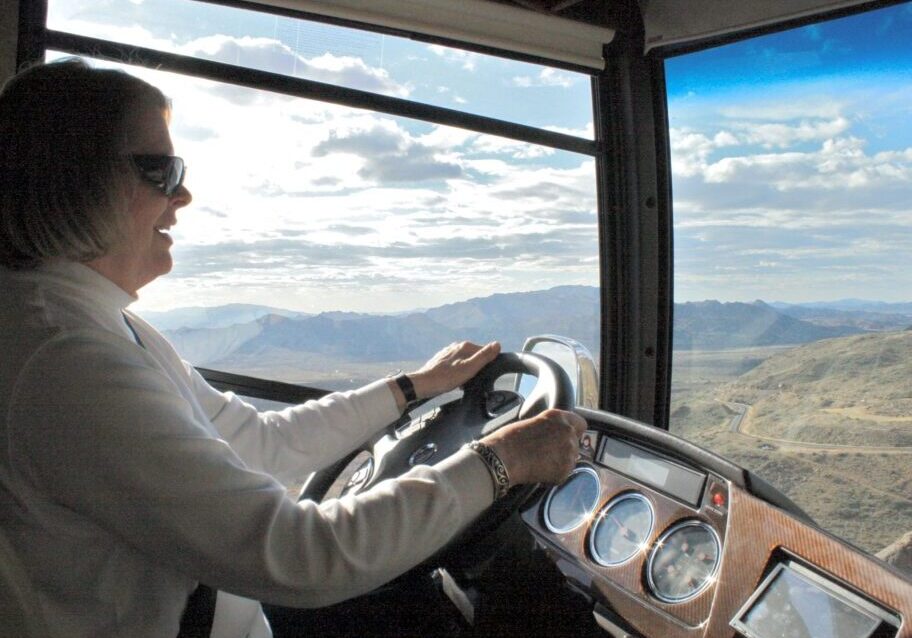 Woman Driving RV