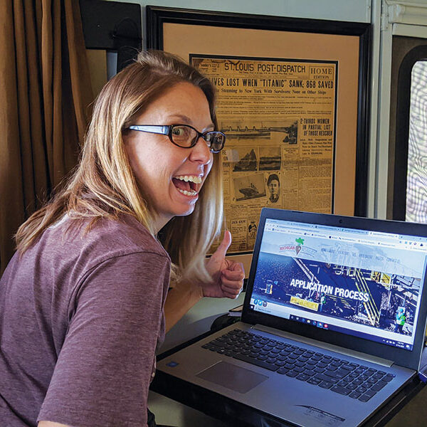 Woman Applying to Workamper