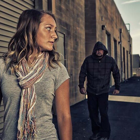 Woman Being Followed