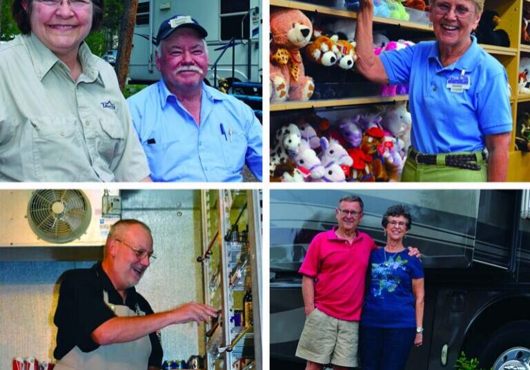 Photo collage of Workampers