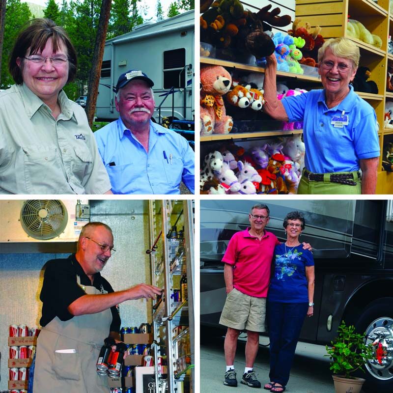 Photo collage of Workampers