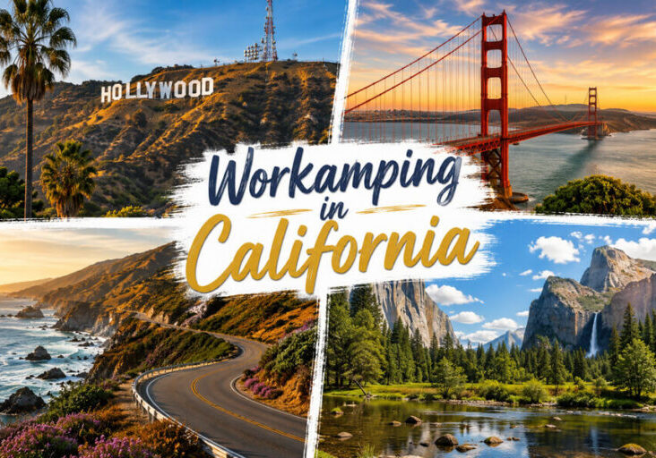 workamping in california image collage