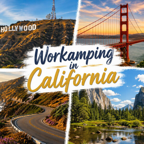 workamping in california image collage
